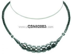 Hematite Beads Pendant Beads Stone Chain Choker Fashion Women Necklace